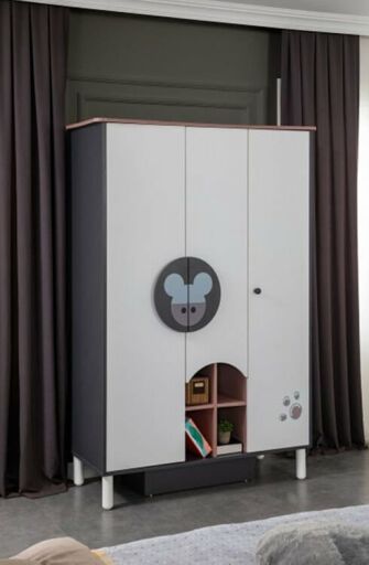 Bebek 3 Kapılı Dolap